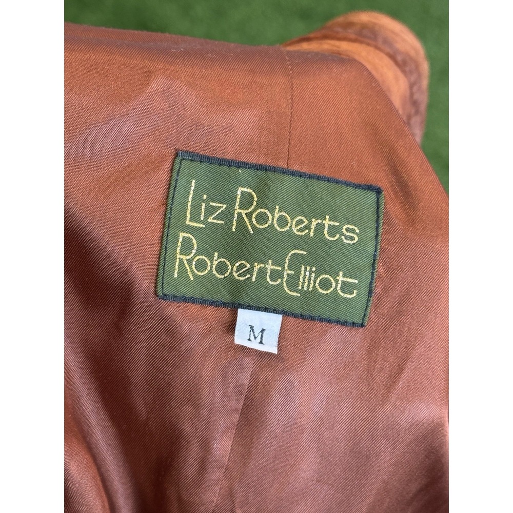 Vintage Suede Leather Jacket Womens Brown Medium Fringe Western Cowgirl - Picture 13 of 16
